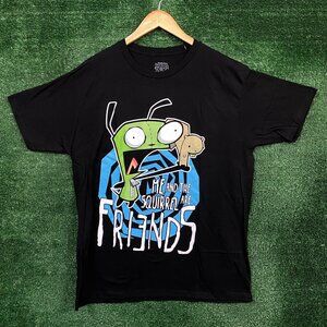 Invader Zim Me and Squirrel are Friends Gir Tshirt size Large